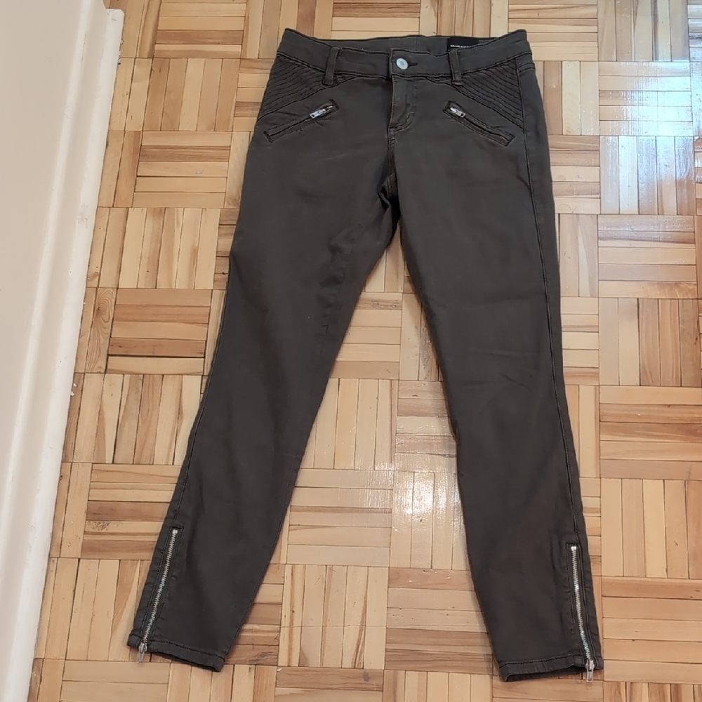 Club Monaco Military Green Skinny Stretchy Pants Size 00
